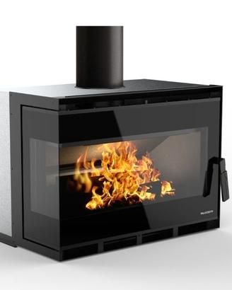 STUFA INSERTO CUCINA LEGNA PELLET PALAZZETTI FIERA