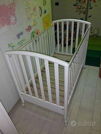 🛏️ Lettino Pali Ciak bianco + materasso AeroSleep