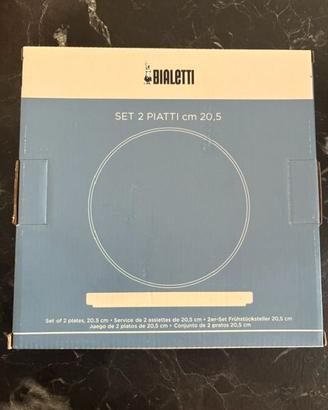 Set 2 piattini bialetti 20,5 cm collezione conad