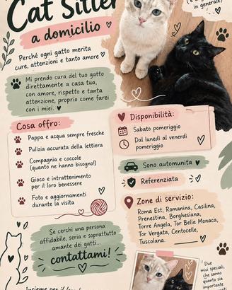 CAT SITTER ESPERTA