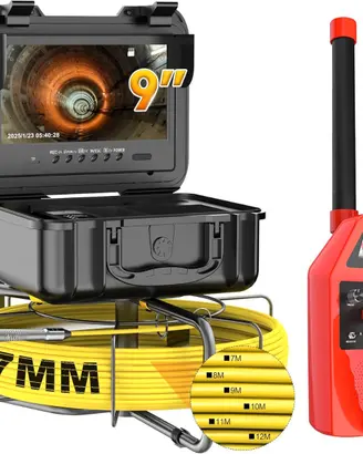 ispezioni canali  60 mt  kit localizzatore