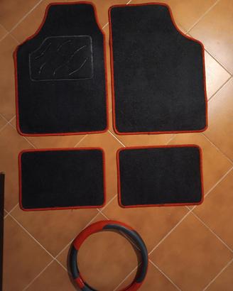 Tappetini Auto Universali + Coprivolante Sportivo