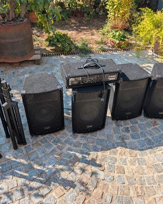 Amplificatore con 4 casse