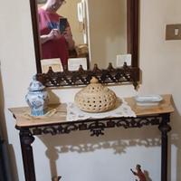 tavolino da entrata con specchio
