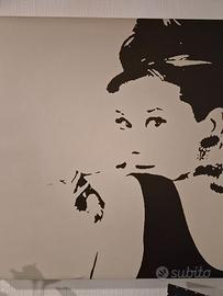 Quadro in tela audrey hepburn