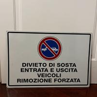 Cartello stradale divieto di sosta