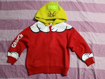 Felpa da bambino 5-6 anni Grinch