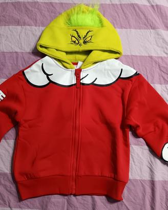 Felpa da bambino 5-6 anni Grinch