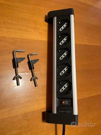 Multipresa da Scrivania Electraline con supporti