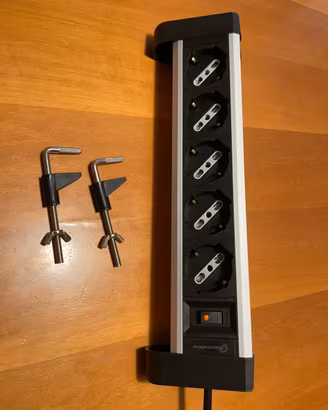 Multipresa da Scrivania Electraline con supporti