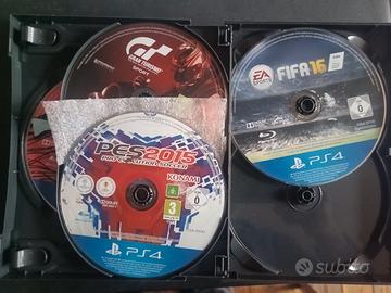 4 giochi PS4: Gt sport, Fifa 20 e 16, Pes 2015