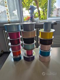 nastri in raso e organza