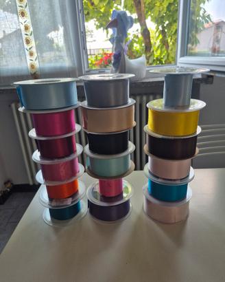 nastri in raso e organza