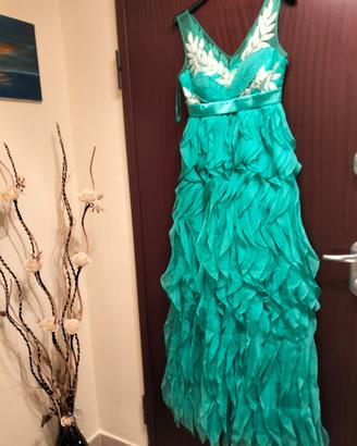 abito da cerimonia donna verde 