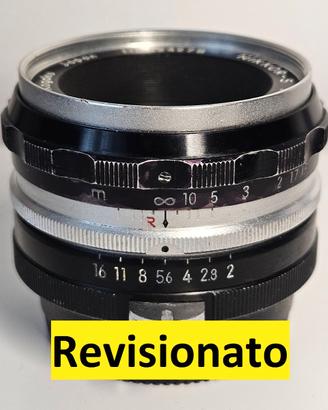 RARO - Nikon Nikkor 5cm f/2 S Tick Mark 9 lamelle