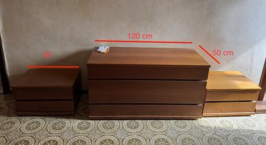 cassettiera e comodini