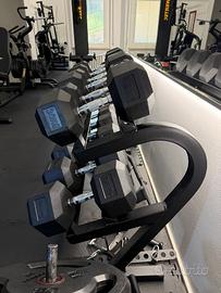 Rack Powertec +  manubri esagonali (37.5-42.5 kg)