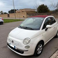 Fiat 500C (Cabrio) - Bianca con Capote Rossa