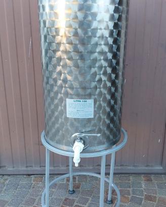 Serbatoio enologico inox 100 lt