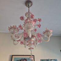 Lampadario in vetro di Murano