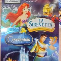 Cenererentola e Sirenetta cofanetto Disney 4 dvd