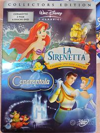 Cenererentola e Sirenetta cofanetto Disney 4 dvd