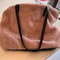 Borsa morbida con pelo