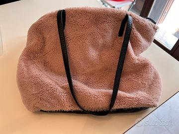 Borsa morbida con pelo