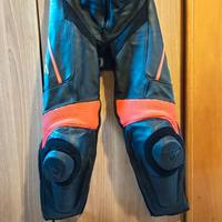 pantalone Dainese Delta 3 Cuoio Nero/Rosso