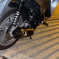 Marmitta arrow sh 125 2017 terminale+colletttore