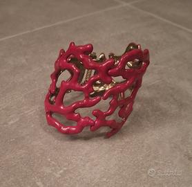 Bracciale Rigido Corallo di Tropea Design Smaltato