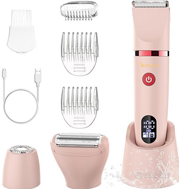 Rasoio elettrico donna Viso Bikini Corpo Impermeab