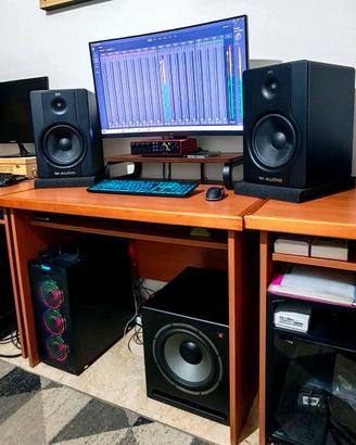 M Audio BX8 D2,Soundsation Clarity 10A,  Isolatori
