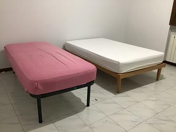 Letto singolo e letto una piazza e mezzo