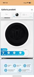 Lavatrice Midea Slim 7kg classe D