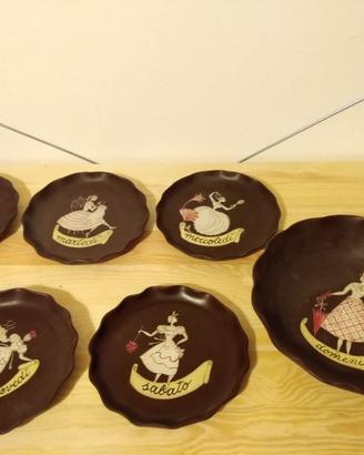 Piattini in ceramica di Rometti - Umbertide