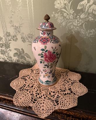 Vaso decorativo in ceramica dipinta a mano