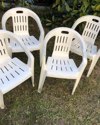 4 sedie giardino bambini