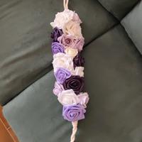 Embrasse floreale per tende fatta a mano