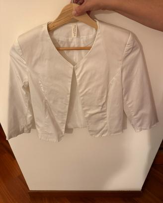 Bolero / Giacca cropped Paprika Italia bianco