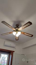 Lampadario a 5 pale elettrice con 3 velocità