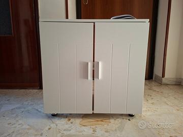 Mobiletto  da bagno bianco Eugad