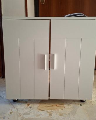 Mobiletto  da bagno bianco Eugad