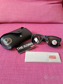 occhiali Rayban 4165 Justin 622/2V  nero opaco