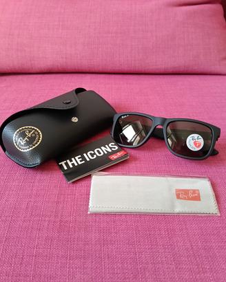 occhiali Rayban 4165 Justin 622/2V  nero opaco