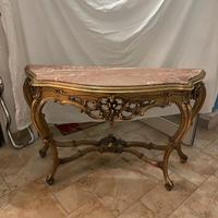 Consolle con piano in marmo - stile barocco
