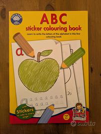English Orchard Toys ABC sticker colouring book 