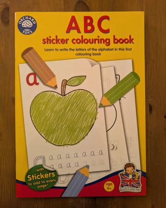 English Orchard Toys ABC sticker colouring book 