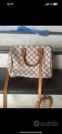 Borsa speedy damier azur con tracolla