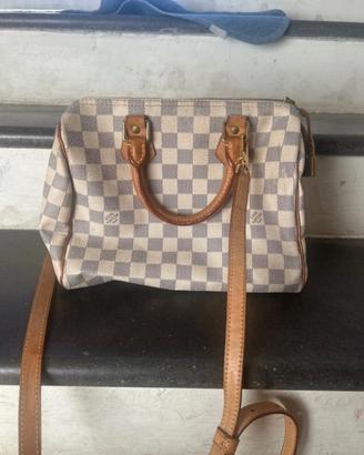 Borsa speedy damier azur con tracolla